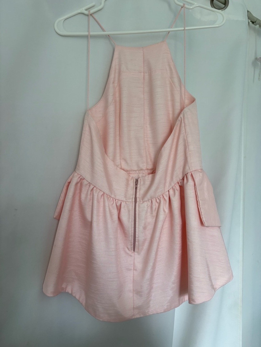 L'ATISTE Soft Pink Ruffle Mini Dress / Top - Picture 2 of 4